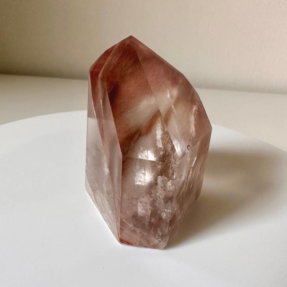 Fire Amphibole Quartz Point Angel Phantom Crystal Natural High Quality - Picture 5 of 5